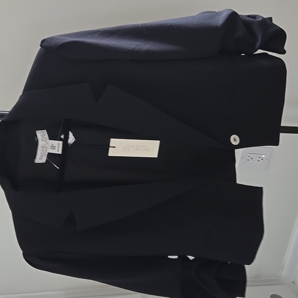 Rachel Zoe black blazer with scrunched sleeves - Picture 2 of 2